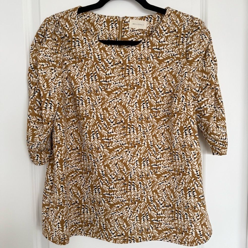 MELLODAY | Botanical printed blouse